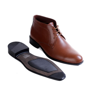 Buy brown Formal winter shoes /  100% genuine leather -brown -6493