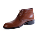 Formal winter shoes /  100% genuine leather -brown -6493