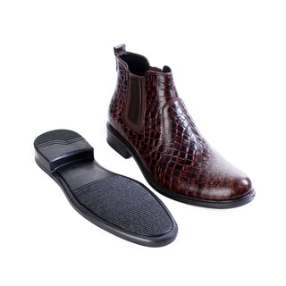 Buy brown Formal winter shoes /  100% genuine leather -brown -6494