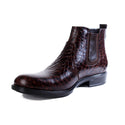 Formal winter shoes /  100% genuine leather -brown -6494