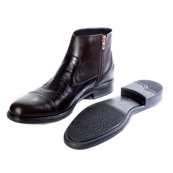 احذية  رسمية جلد طبيعي 100 %، صناعة يدوية – لون بني -6495