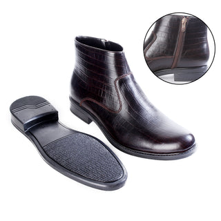 Buy brown Formal winter shoes /  100% genuine leather -brown -6496