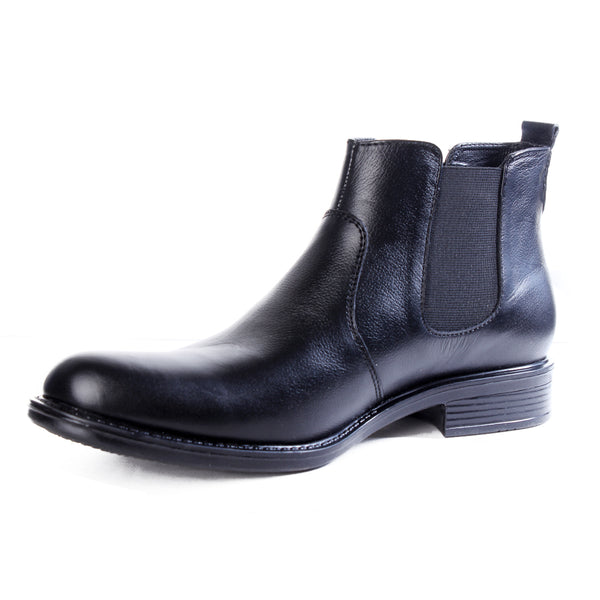 Formal winter shoes /  100% genuine leather -Black -6489