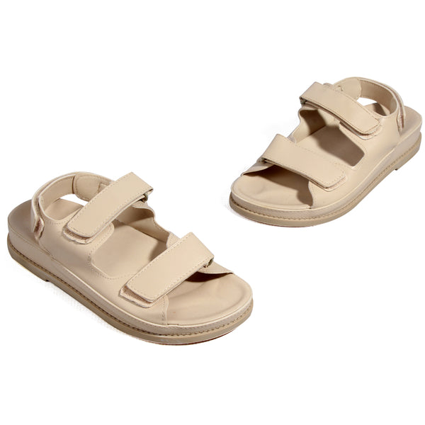 comfortable women sandal/ beige / made in turkey -7778