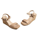 elegent women rocky sandal/ beige/ made in turkey -7780