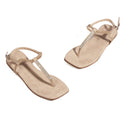 elegant women sandal/ beige/ made in turke -7766