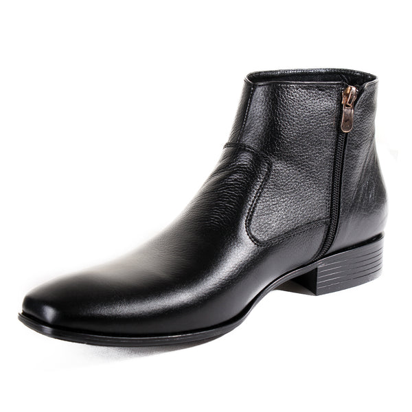 Formal winter shoes /  100% genuine leather -Black -6582