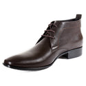 Formal winter shoes /  100% genuine leather -brown -6585