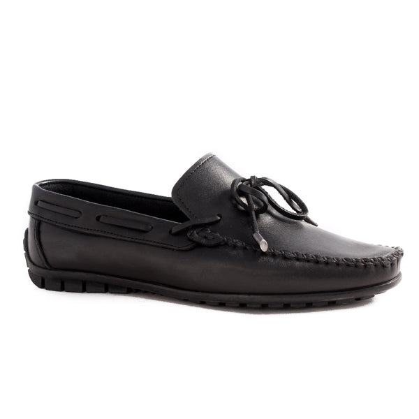 casual topsider shoes / black / made in Turkey -7791