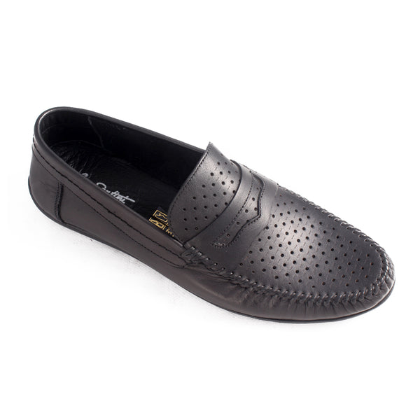 casual topsider shoes / black / made in Turkey-7793