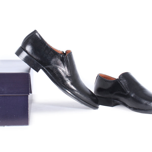 احذية رسمية جلد طبيعي 100 %، صناعة يدوية – لون اسود  -6860