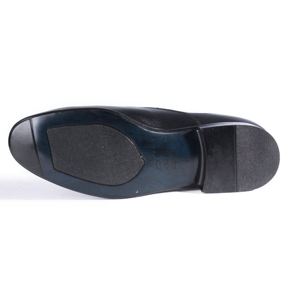 Formal shoes / 100% genuine leather – handmade black -6862