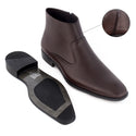 Winter shoes / 100% genuine leather -brown -7892