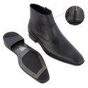 Winter shoes / 100% genuine leather -black -7886
