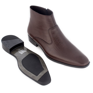 Winter shoes / 100% genuine leather -brown -7893