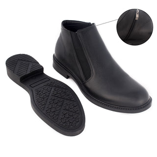 Winter shoes / 100% genuine leather -black -7888