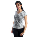 women t-shirt/ gray/ cotoon + lycra/ made in Turkey -3399