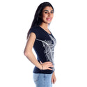 women t-shirt/ navy/ cotoon + lycra/ made in Turkey -3400