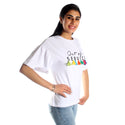 women t-shirt/ white/ cotton / made in Turkey -3425