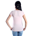 women t-shirt/ pink/ cotoon + lycra/ made in Turkey -3418