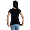 women t-shirt/ black/ cotoon + lycra/ made in Turkey -3421