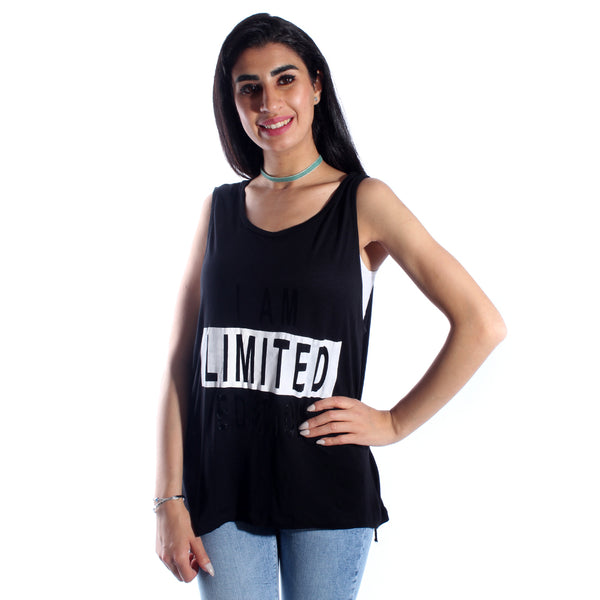 women t-shirt/ black/ cotoon / made in Turkey -3422