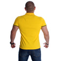 Men Yellow Solid Polo Collar T-shirt -7011