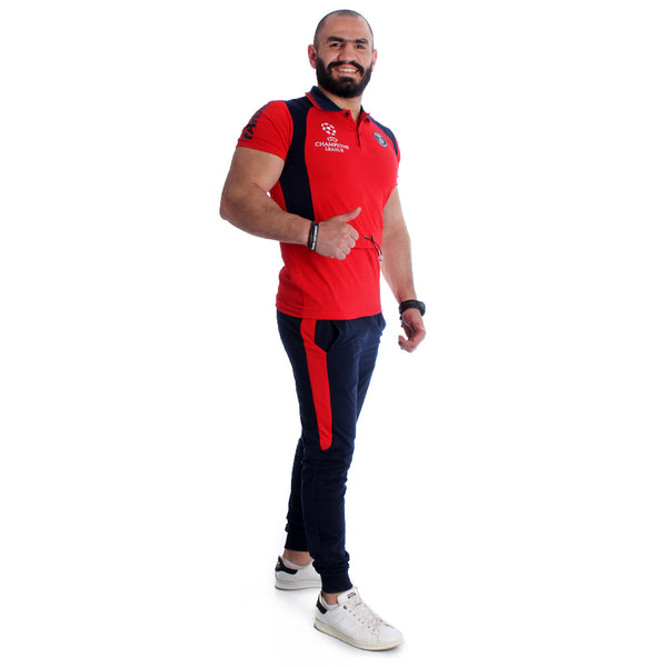 Men Training Suit Red / Navy -7018