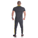 Men Training Suit Gray / Yellow-7021