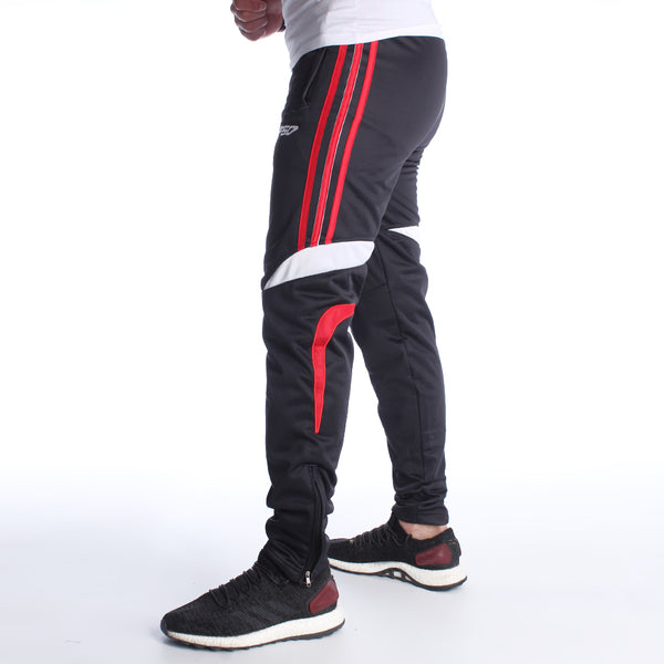 Men Black Solid Sports Track Pants -7013