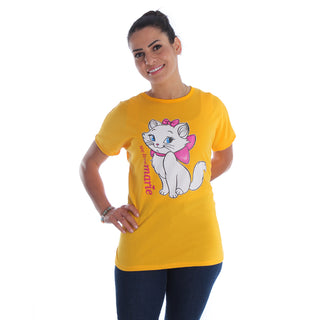 Women yellow Printed Round Neck T-shirt -7046