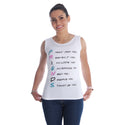 Women white Printed Round Neck T-shirt -7073
