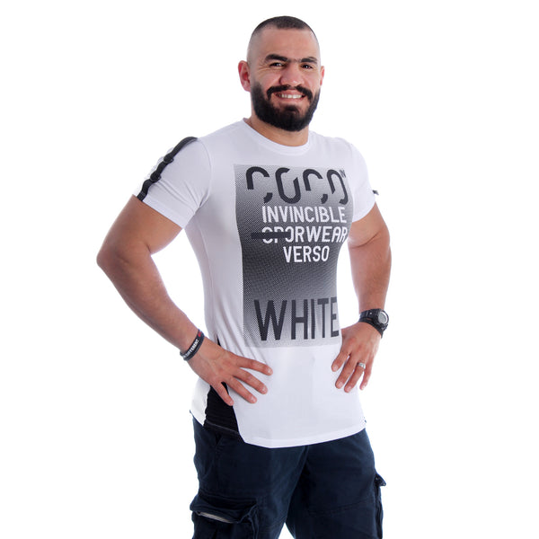 Men T-shirt- white / made in Turkey -3351