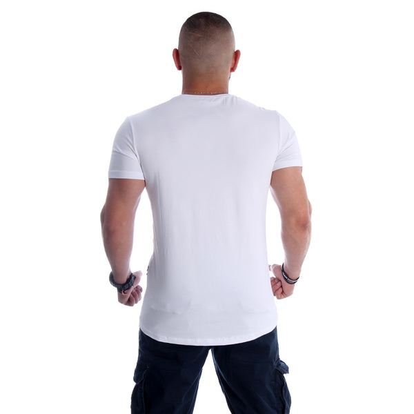 Men T-shirt- white / made in Turkey -3358