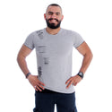 Men T-shirt- Gray / made in Turkey -3321