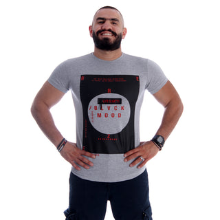 Men T-shirt- gray / made in Turkey -3343