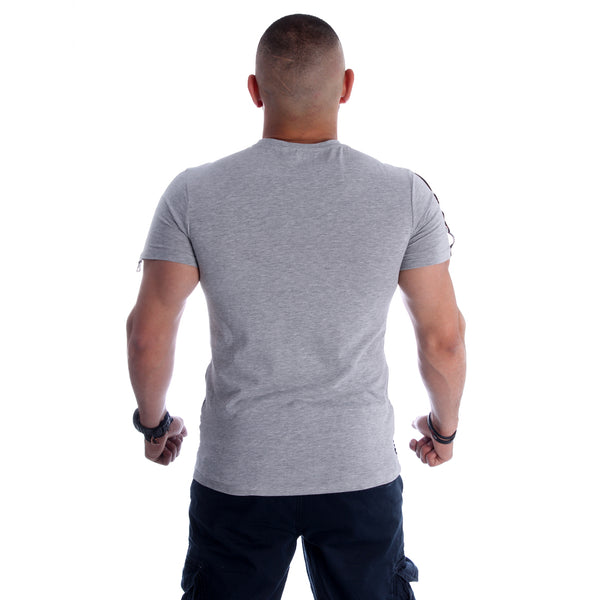 Men T-shirt- gray / made in Turkey -3353