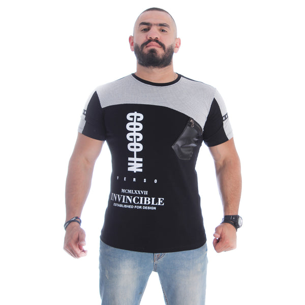 Men T-shirt- black / made in Turkey -3346