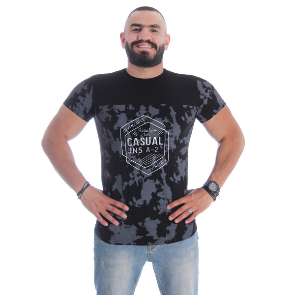 Men T-shirt- black / made in Turkey -3332