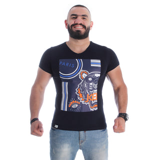 Men T-shirt- navy / made in Turkey -3328