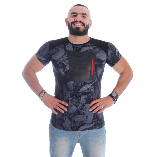 Men T-shirt- navy / made in Turkey -3342