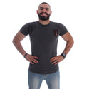 Men T-shirt- gray / made in Turkey -3339