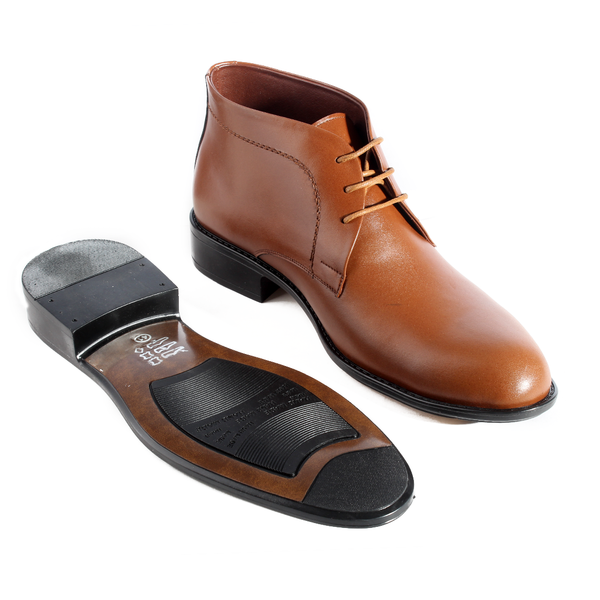 احذية شتوية رسمية جلد طبيعي 100 %، صناعة يدوية – لون عسلي -5976