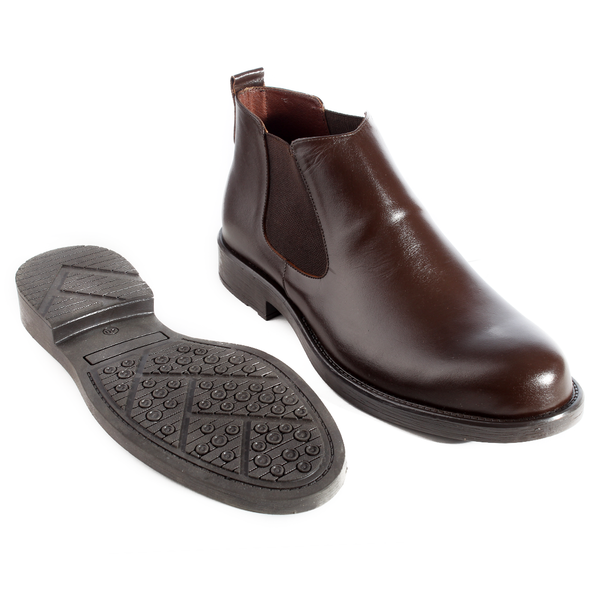 احذية شتوية رسمية جلد طبيعي 100 %، صناعة يدوية – لون بني -5980