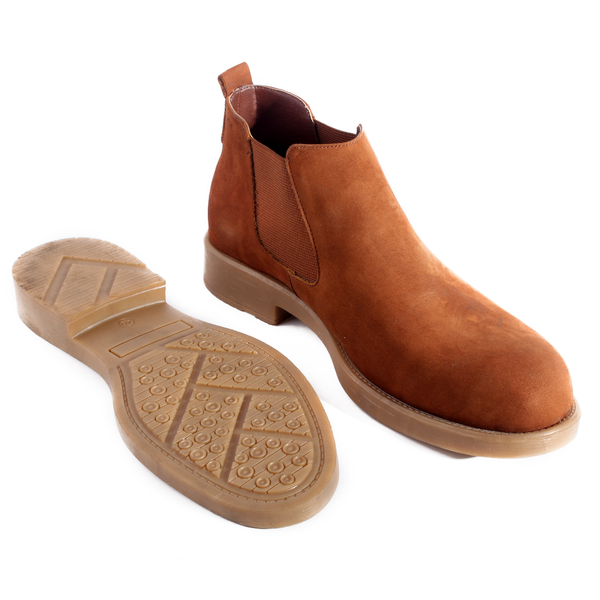 احذية شتوية رسمية جلد طبيعي 100 %، صناعة يدوية – لون عسلي -5982