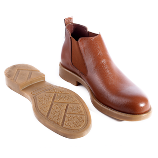 احذية شتوية رسمية جلد طبيعي 100 %، صناعة يدوية – لون عسلي  -5983