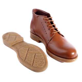 احذية شتوية رسمية جلد طبيعي 100 %، صناعة يدوية – لون عسلي -5984