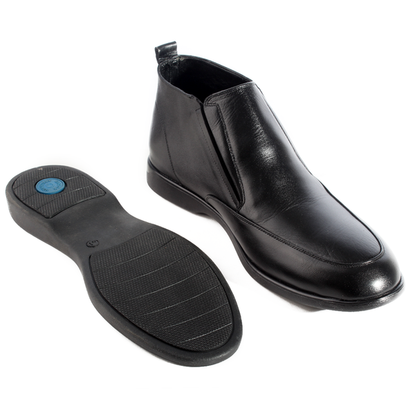 احذية شتوية رسمية جلد طبيعي 100 %، صناعة يدوية – لون اسود -5971