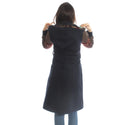 Long coat with removable hoodie/ navy -5902