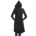 Long coat with removable hoodie/ gray -5905